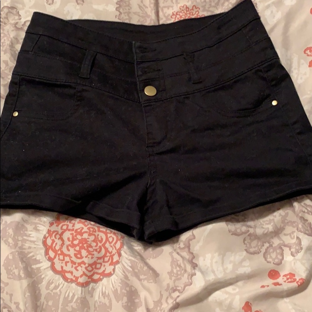 Charlotte Russe size 4 high waist black shorts
